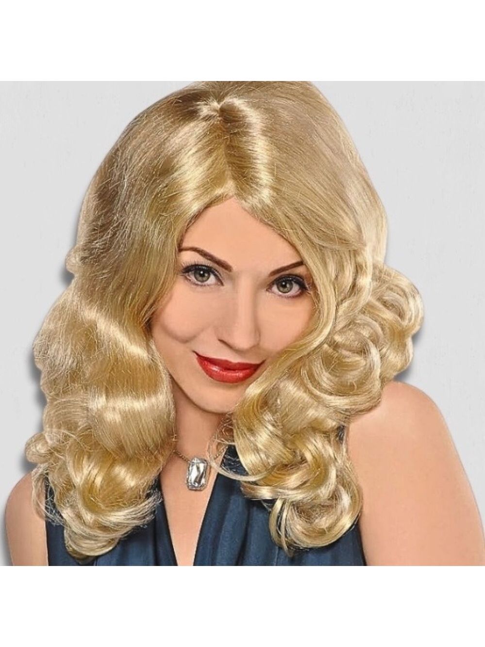 Envy Wig Blonde Wavy Synthetic Hair Costume One Size